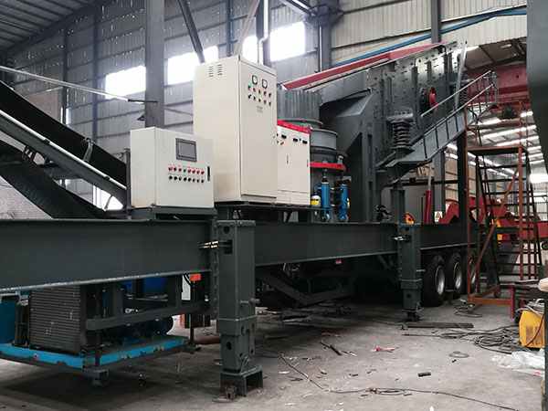 寧夏帶回料的移動(dòng)破碎機(jī)建筑垃圾